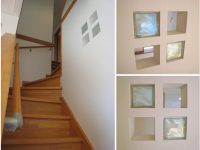 階段とガラスブロック